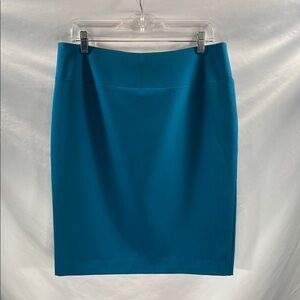 Ellen Tracy Teal Pencil Skirt